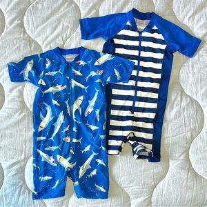 Lot of Hanna Andersson rash guard swim suits